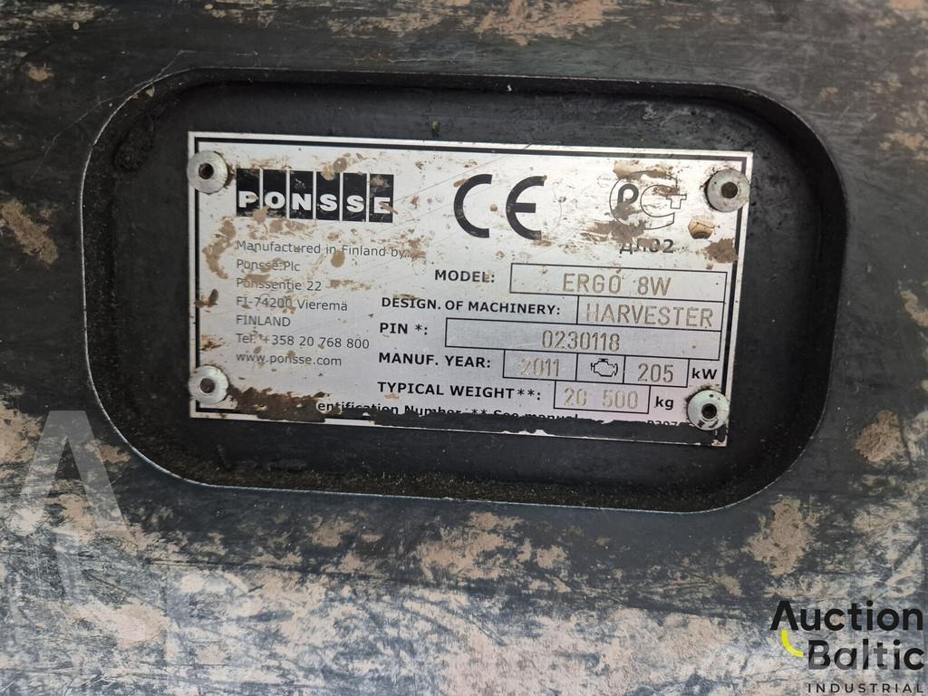 Ponsse Ergo 8W Processadores florestais