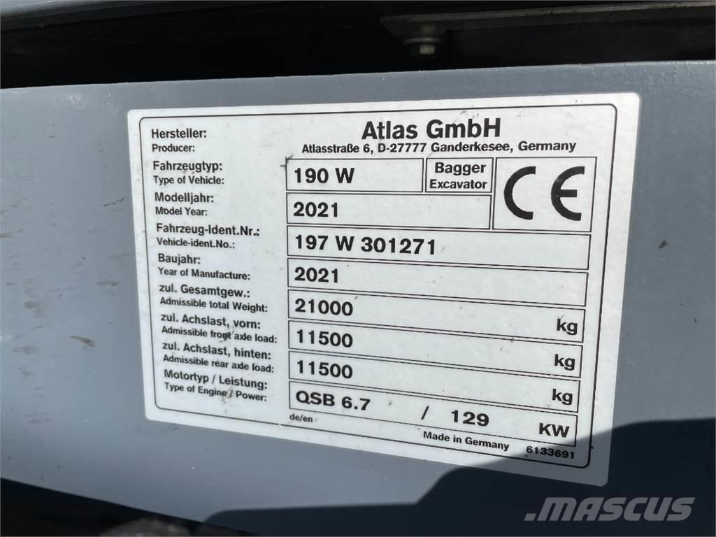 Atlas 190W Escavadoras de rodas