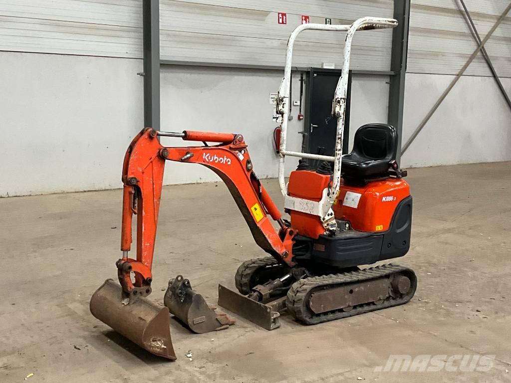 Kubota K 008-3 Mini Escavadoras <7t