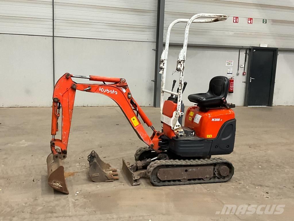 Kubota K 008-3 Mini Escavadoras <7t