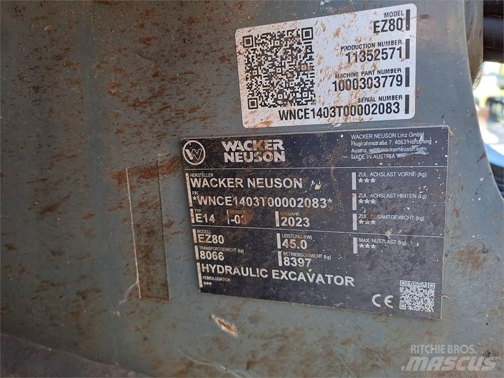 Wacker Neuson EZ80 Escavadoras de rastos