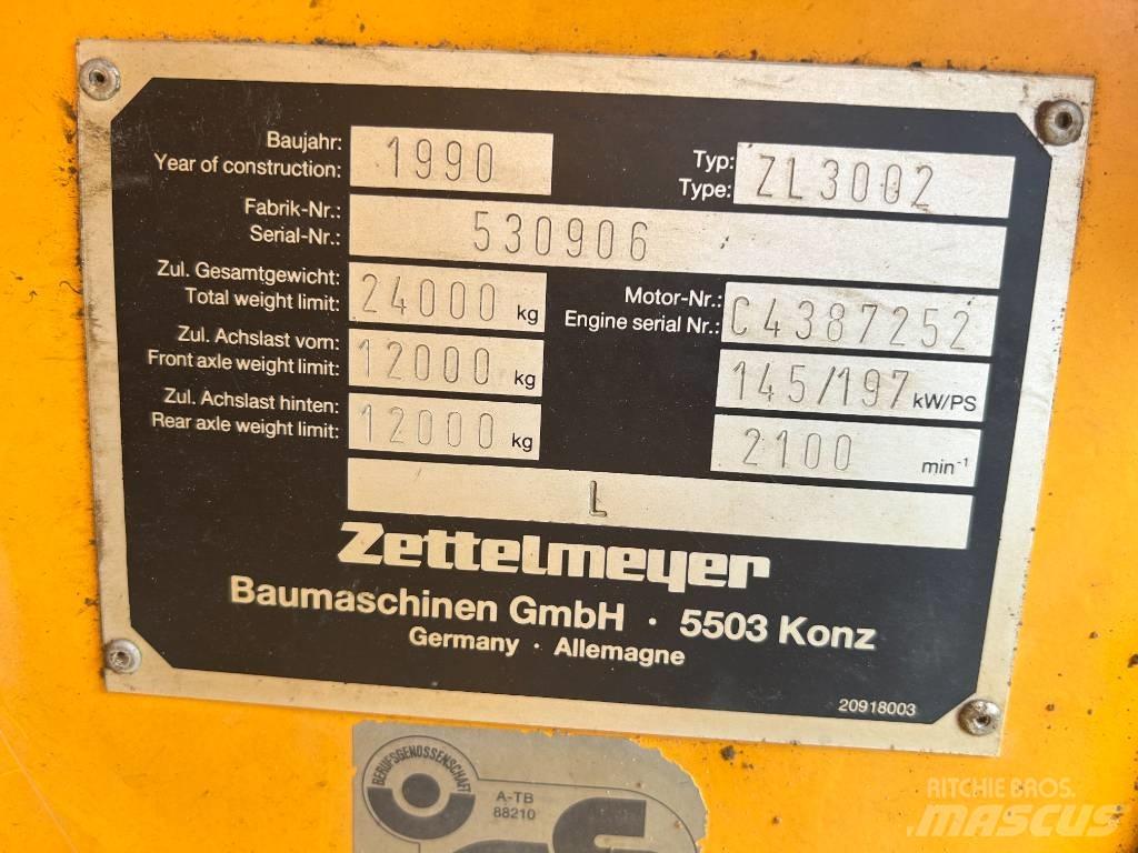 Zettelmeyer ZL 3002 Pás carregadoras de rodas