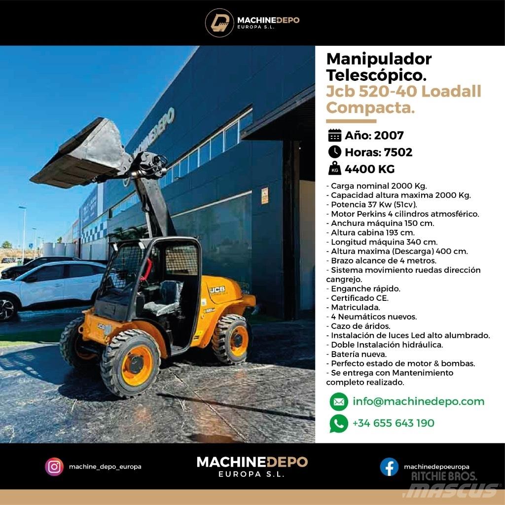 JCB 520-40 Telescópicas para Agricultura