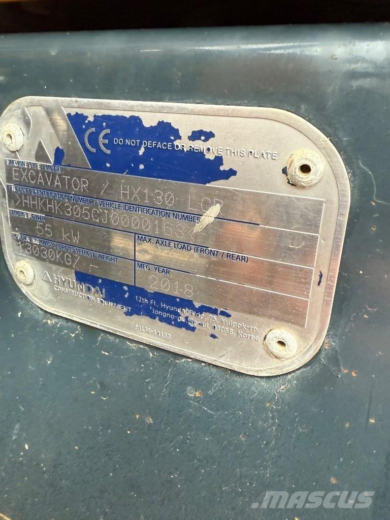Hyundai HX 130 LCR Escavadoras de rastos