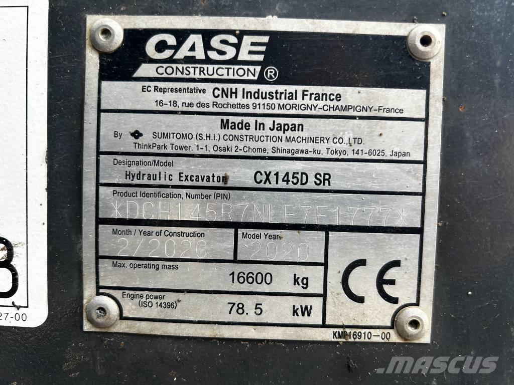 CASE CX 145 D SR Escavadoras de rastos
