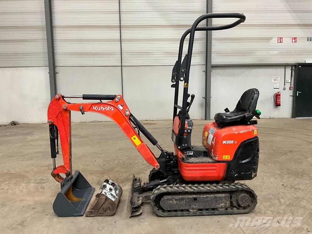 Kubota K 008-3 Mini Escavadoras <7t