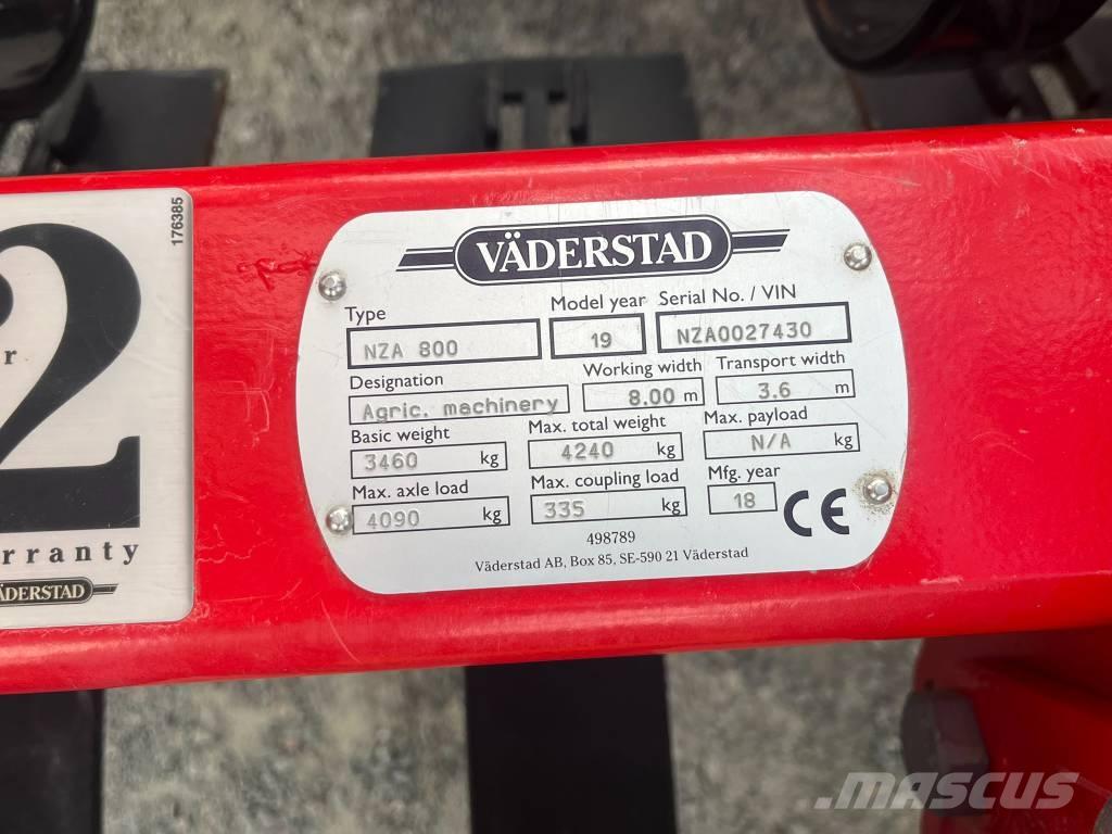 Väderstad NZA800 Grades
