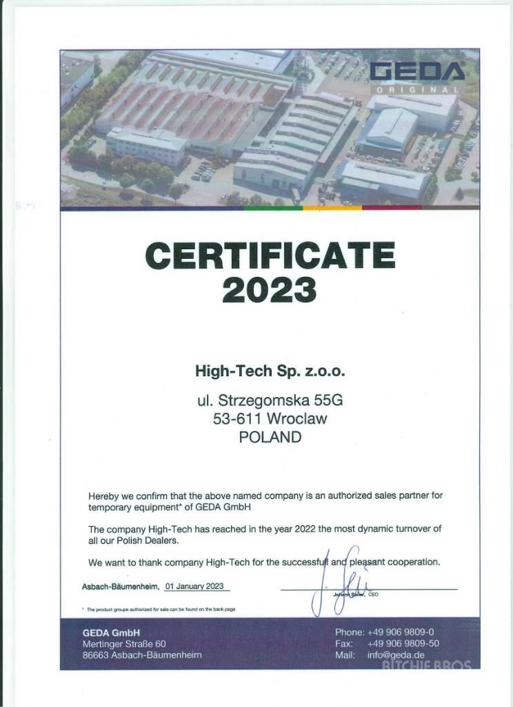 Geda 500 ZP /1000 Z Plataformas de Mastro Vertical