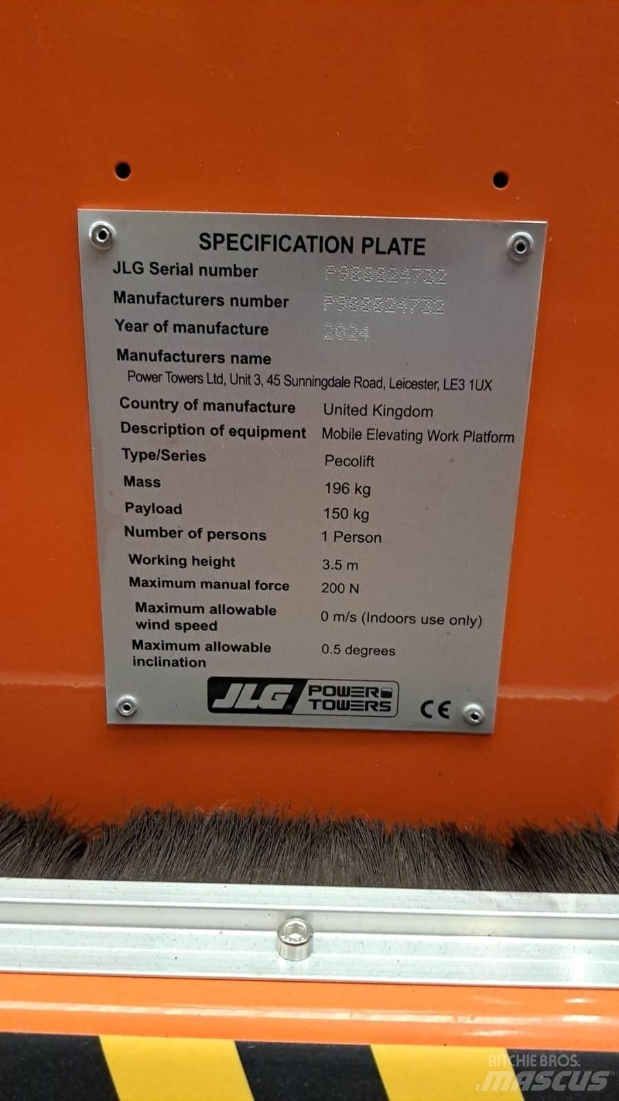 JLG Pecolift Outros elevadores e plataformas