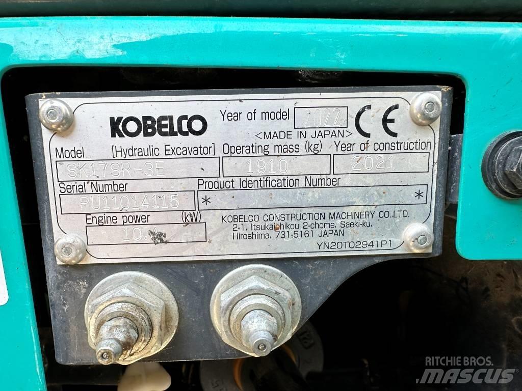Kobelco SK17SR-3E Mini Escavadoras <7t