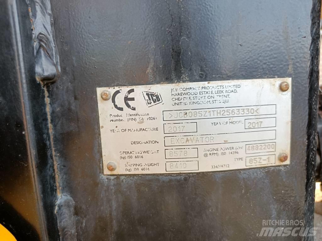JCB 85Z-1 ECO Escavadoras Midi 7t - 12t