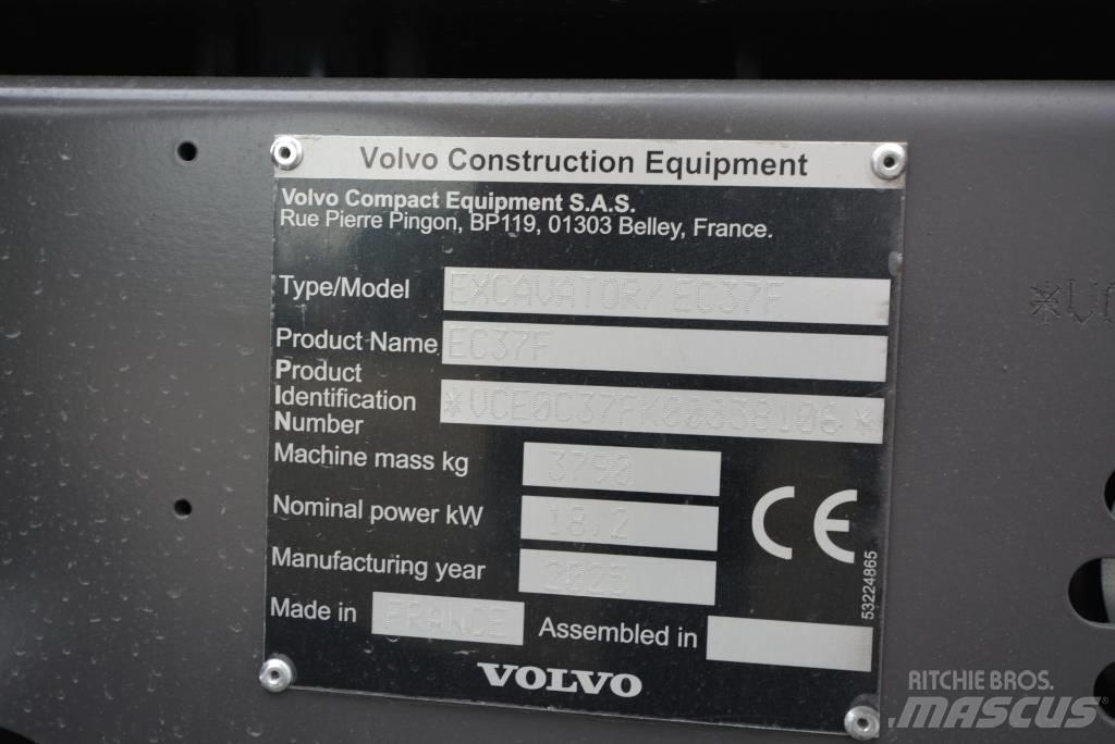 Volvo EC 37 F Aircon Mini Escavadoras <7t