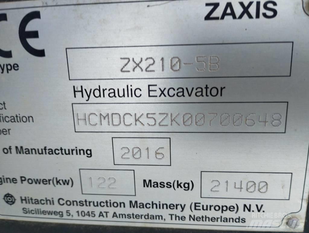 Hitachi ZX 210-5B Escavadoras de rastos