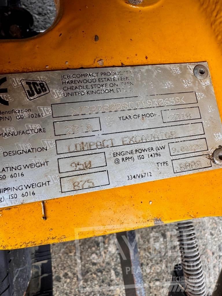 JCB Micro Mini Escavadoras <7t