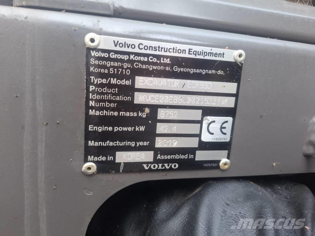 Volvo ECR 88 D Escavadoras Midi 7t - 12t