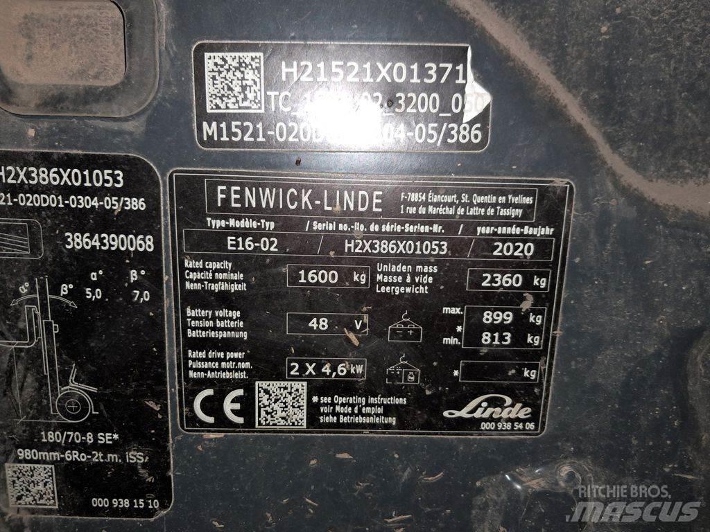 Linde E16-02 Empilhadores eléctricos