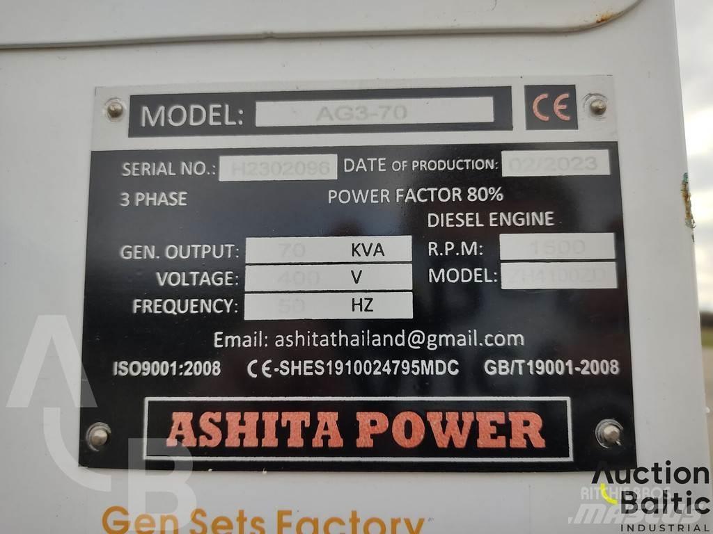 Ashita AG3-70 Geradores Diesel