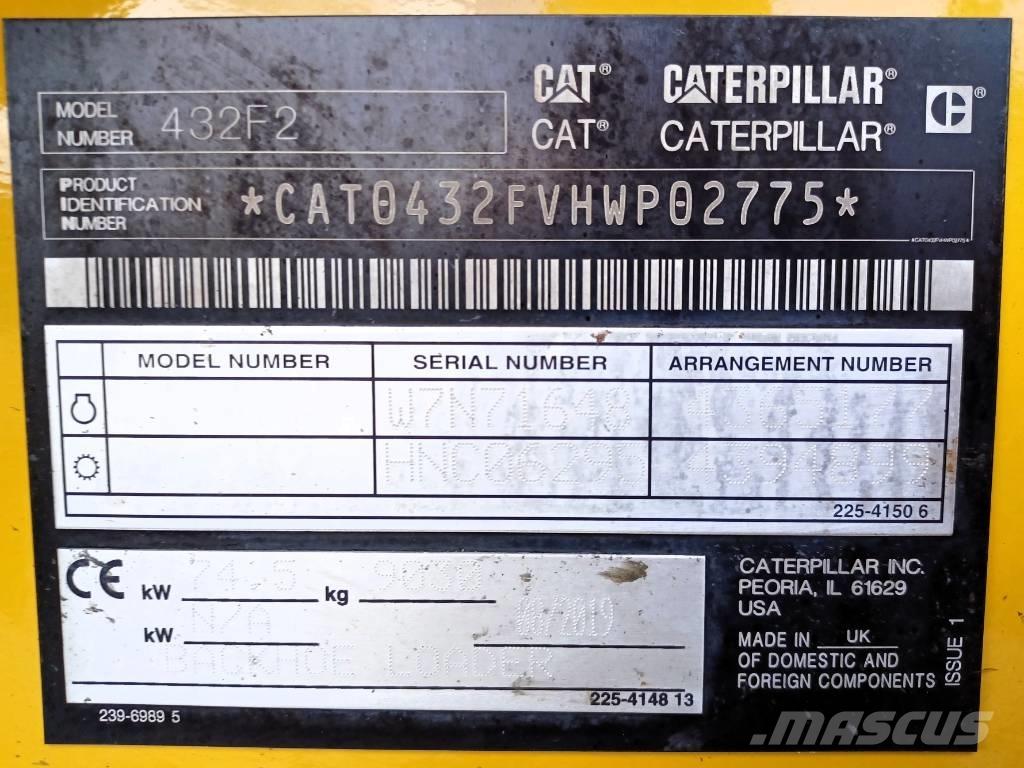 CAT 432 F Retroescavadoras
