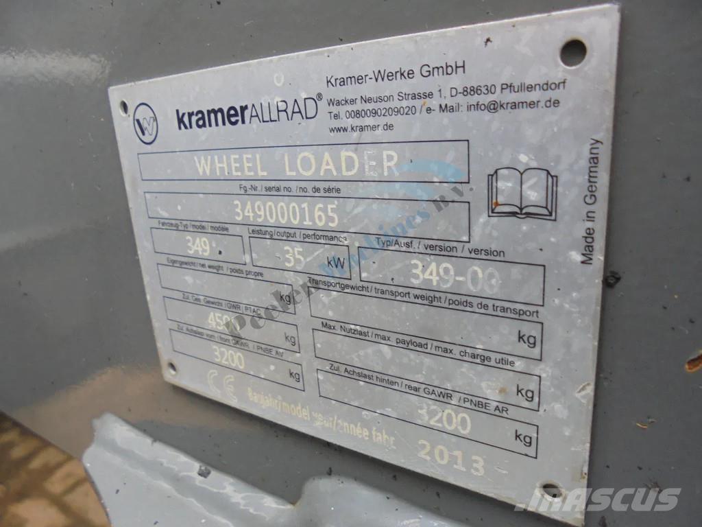 Kramer 550/349 Pás carregadoras de rodas