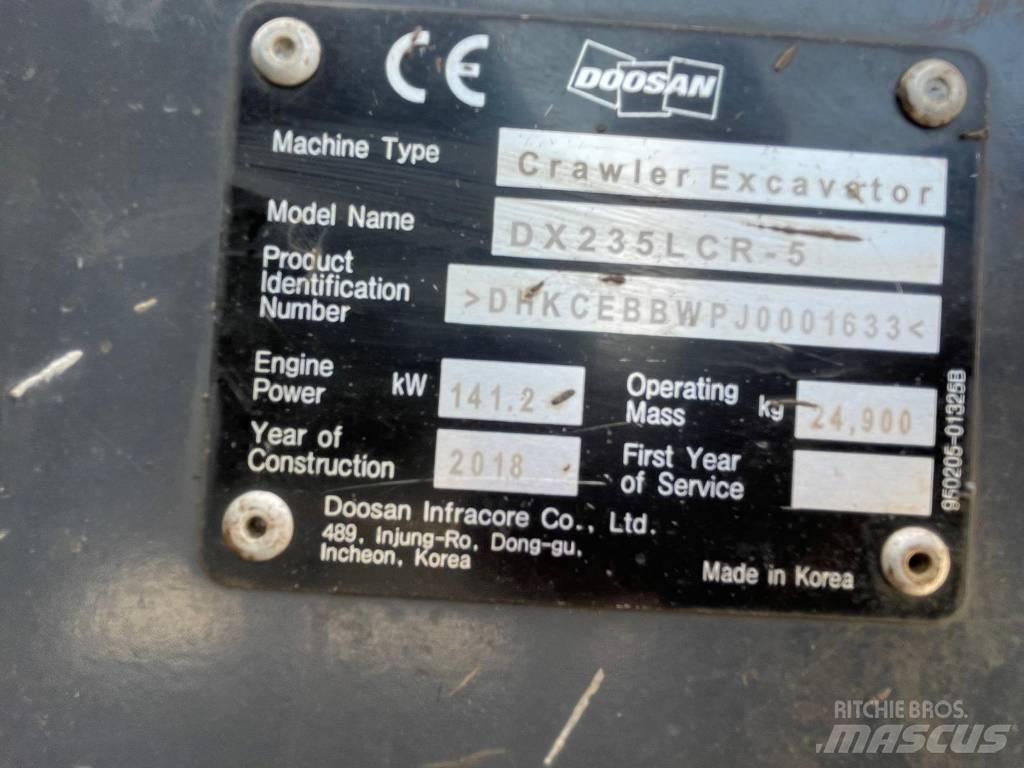 Doosan DX 235 LCR-5 Escavadoras de rastos