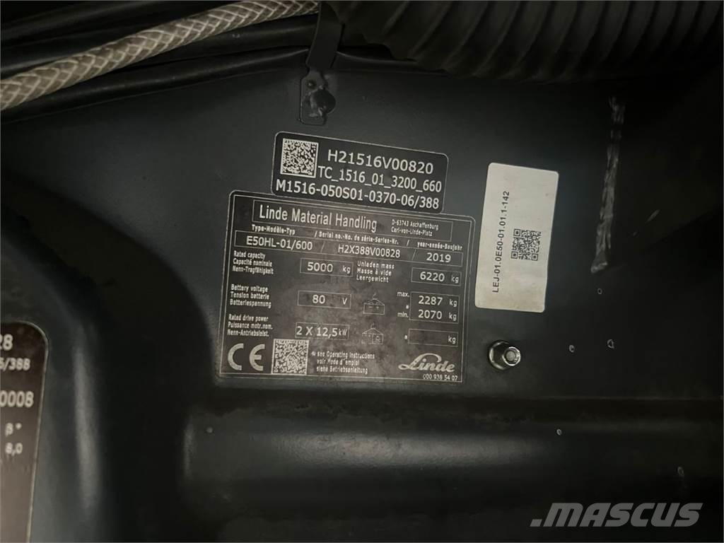 Linde E50HL-01 / 600 Empilhadores eléctricos