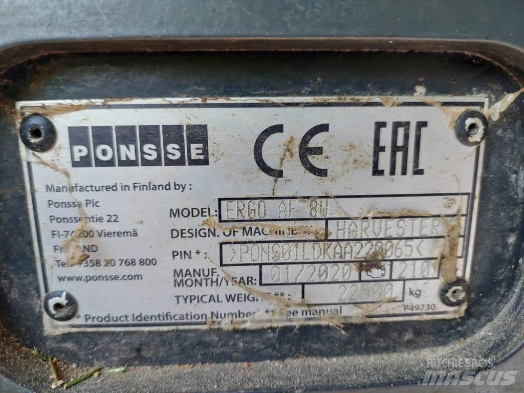 Ponsse Ergo AF 8W Processadores florestais