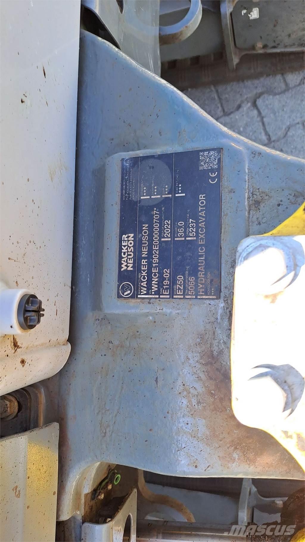 Wacker Neuson EZ50 Escavadoras de rastos