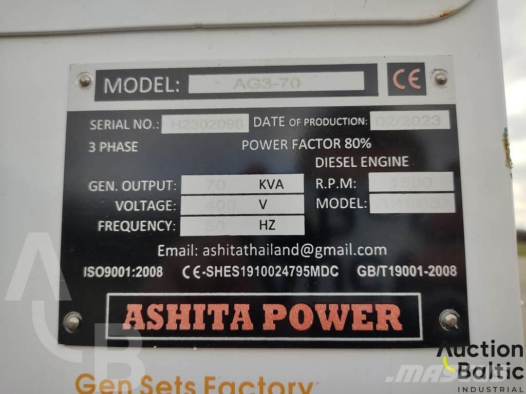 Ashita AG3-70 Geradores Diesel