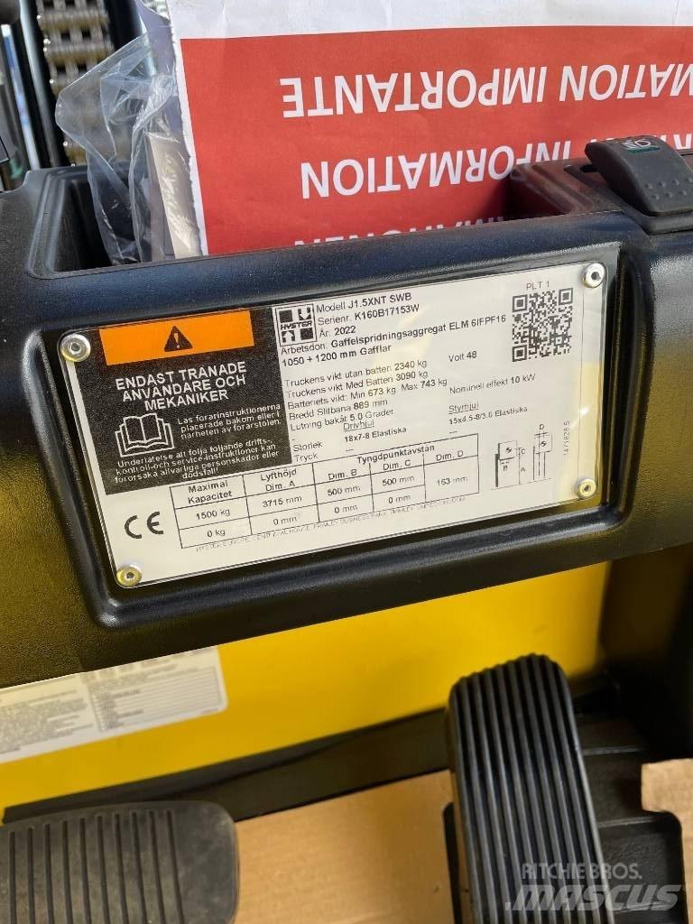 Hyster J1.5 XNT  1,5t Empilhadores eléctricos