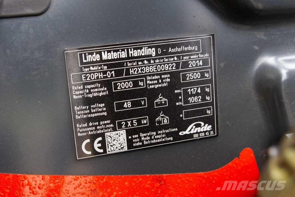 Linde E 20 Empilhadores eléctricos