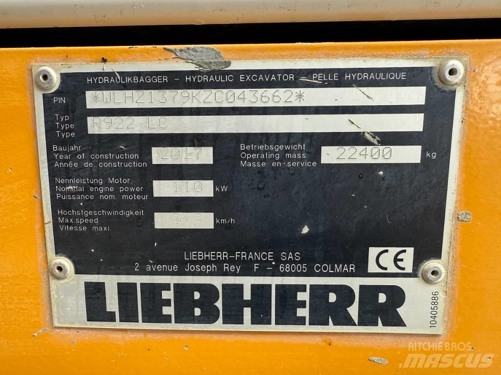 Liebherr R 922 LC Escavadoras de rastos