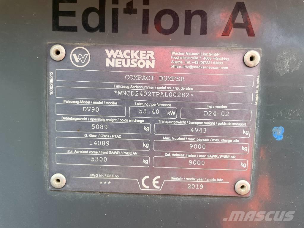Wacker Neuson DV 90 Dumpers de obras