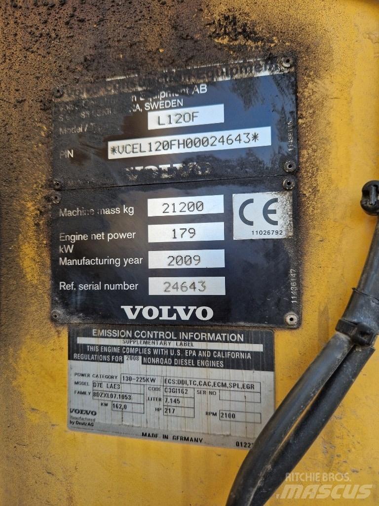 Volvo L 120 F Pás carregadoras de rodas