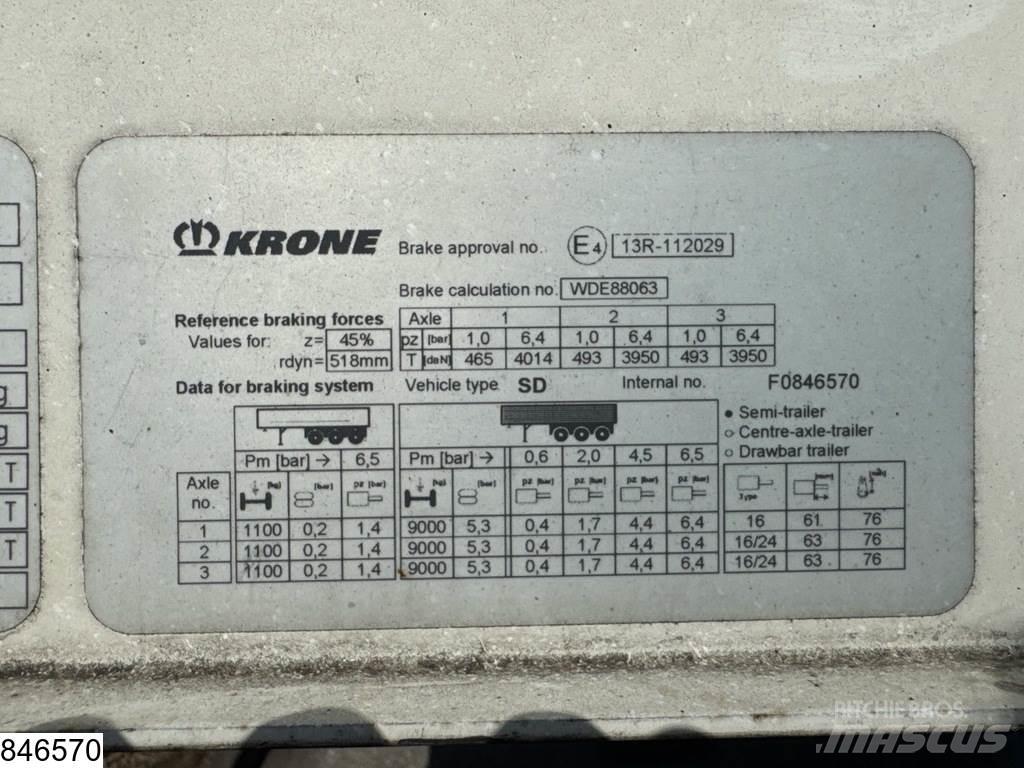 Krone Tautliner Semi Reboques Cortinas Laterais