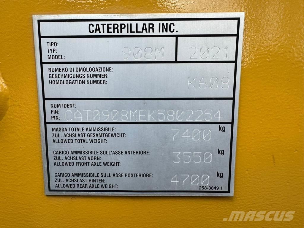 CAT 908M Pás carregadoras de rodas