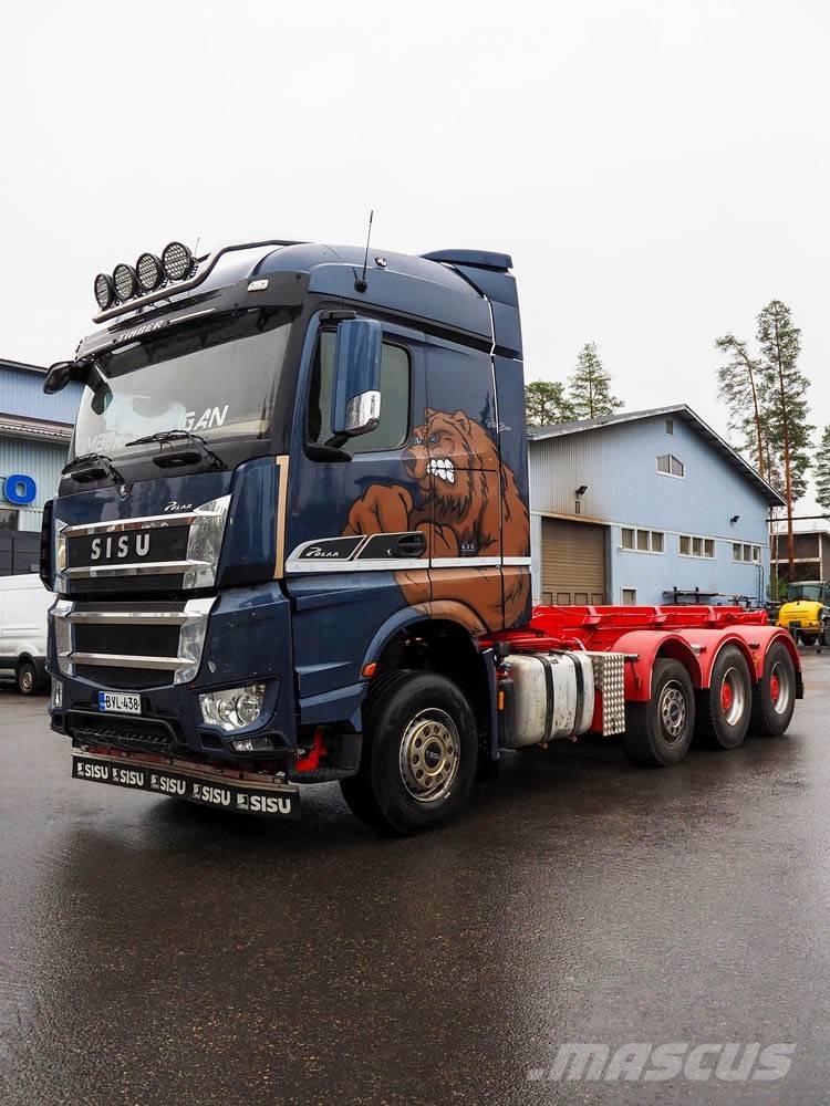 Sisu CK 16 M Camiões caixa desmontável com elevador de cabo