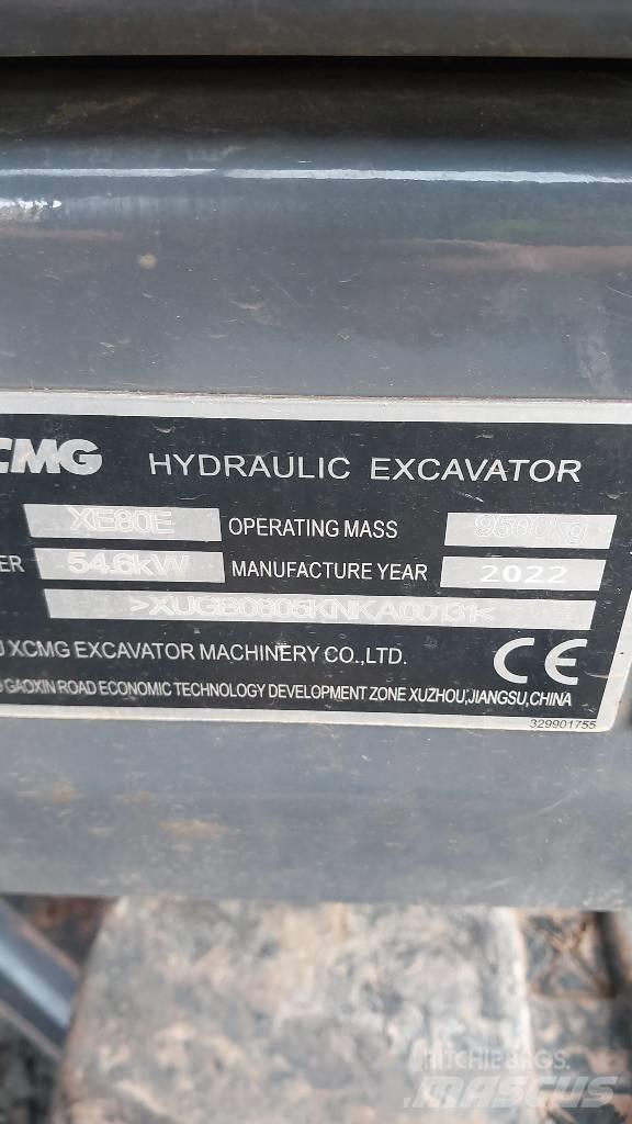 XCMG XE 80 E Escavadoras Midi 7t - 12t
