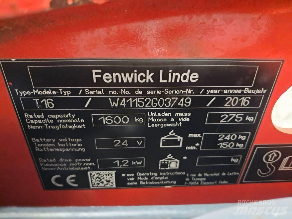 Linde T16 Movimentadores manuais de palettes