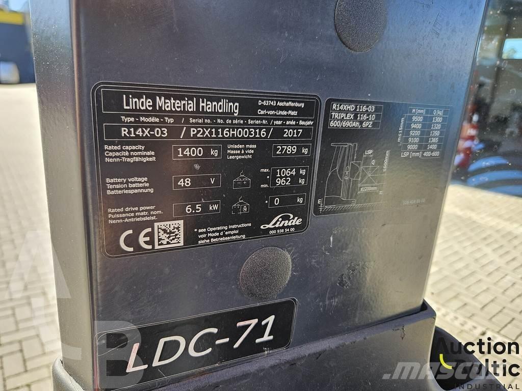 Linde R14X-03 Preparadoras de encomendas de média elevação