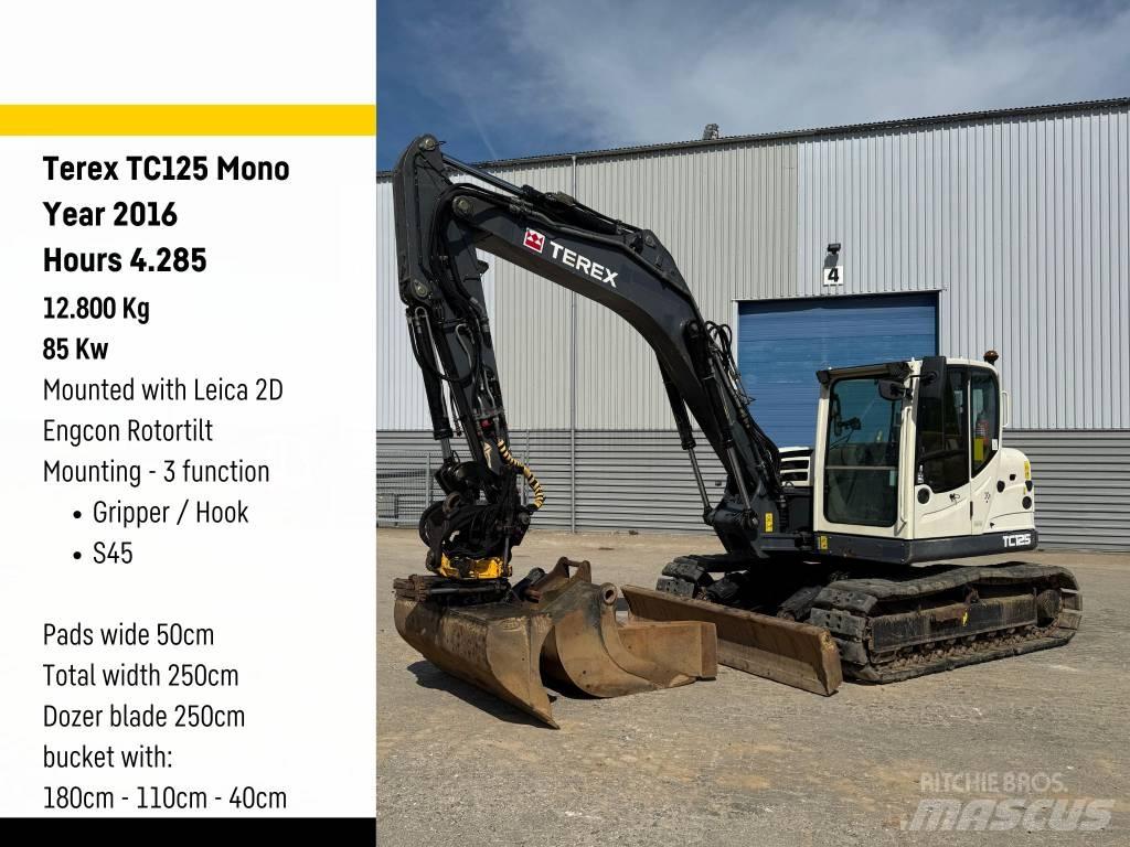 Terex Ecotec TC125 Escavadoras Midi 7t - 12t