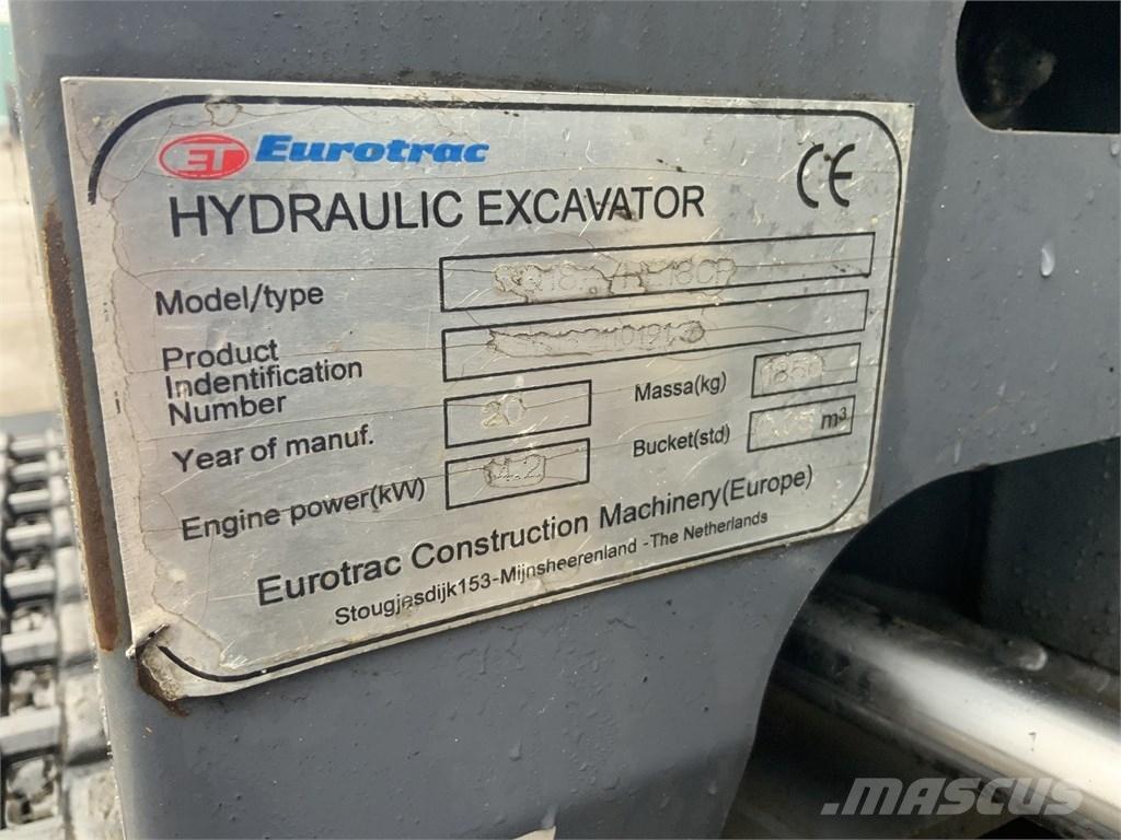 Eurotrac HE 18 Mini Escavadoras <7t