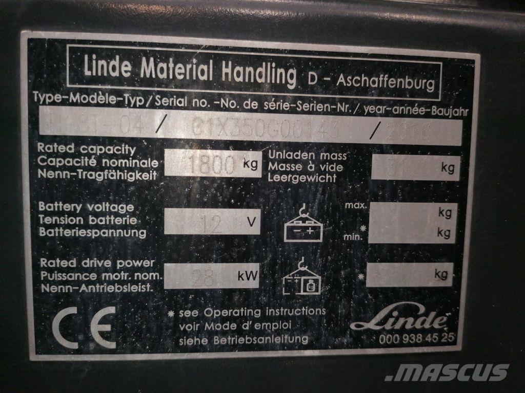 Linde H18T-04 Empilhadores a gás
