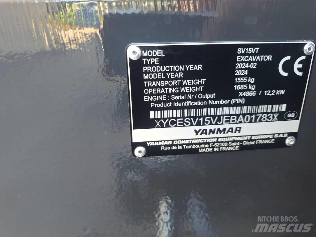 Yanmar SV 15 Mini Escavadoras <7t