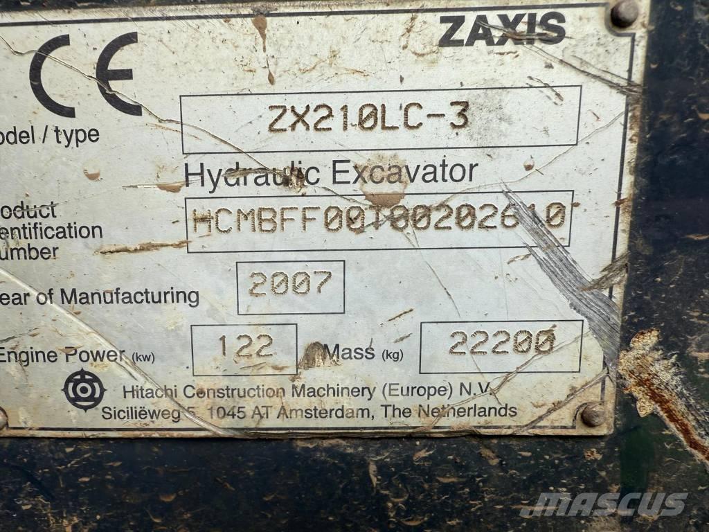 Hitachi ZX 210 LC-3 Escavadoras de rastos