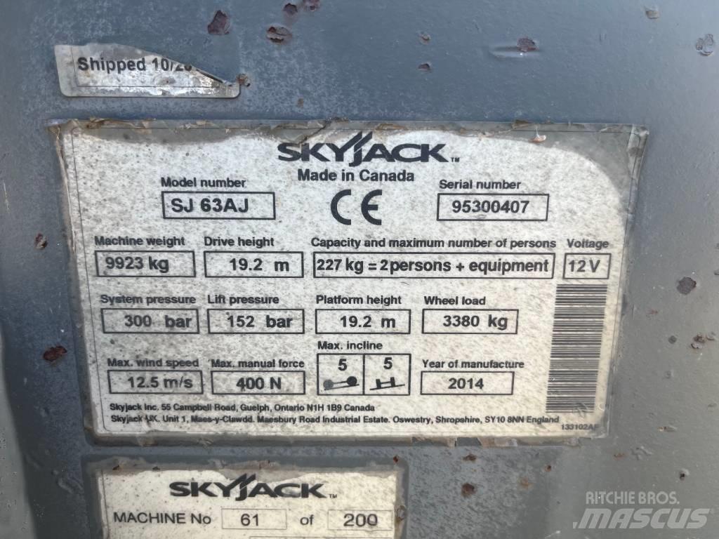 SkyJack SJ 63 AJ Elevadores braços articulados