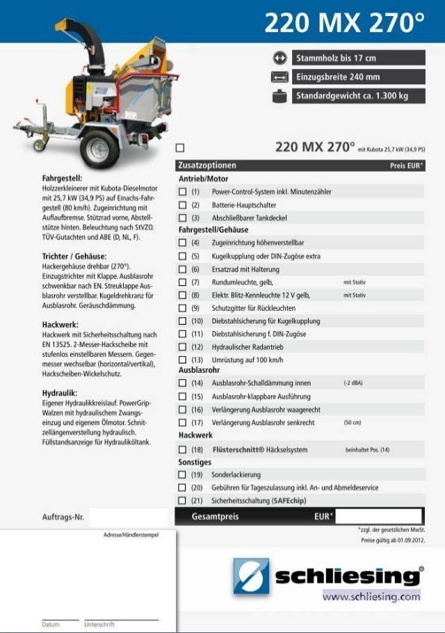 Schliesing 220 MX Estilhaçadoras florestais