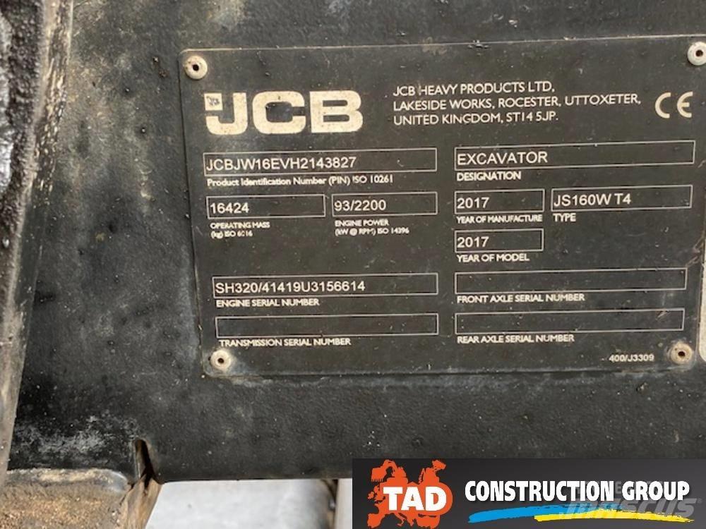 JCB JS 160 W Escavadoras de rodas