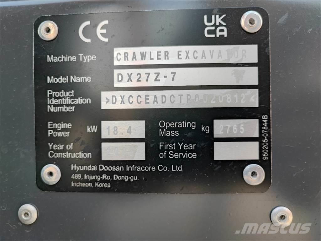 Develon DX27Z-7 Agricultura - Outros
