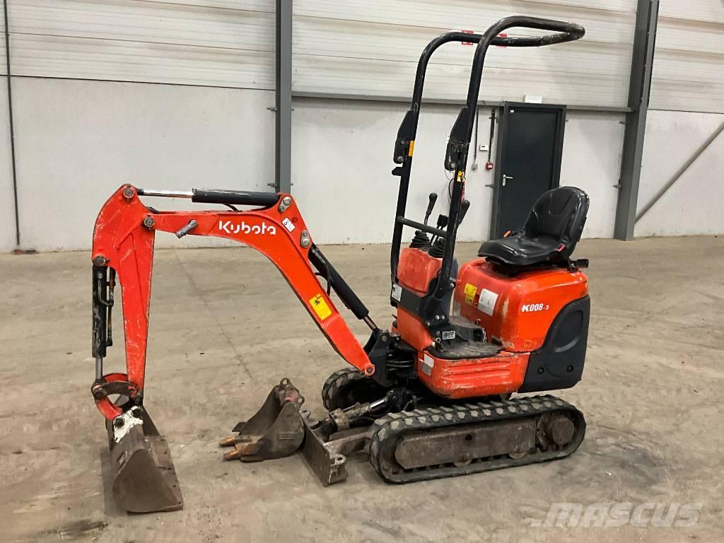 Kubota K 008-3 Mini Escavadoras <7t