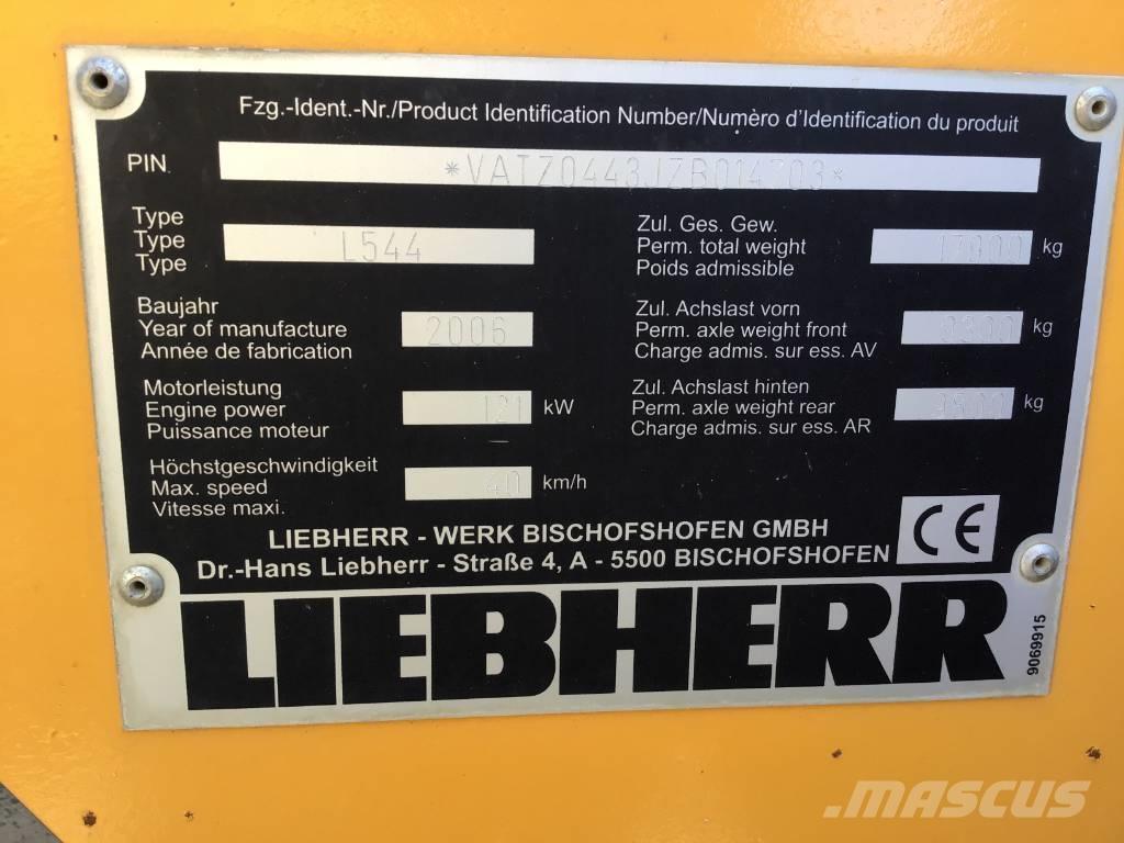 Liebherr L 544 Pás carregadoras de rodas
